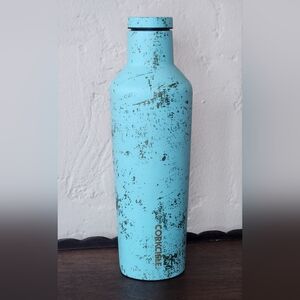 Corkcicle Bali Blue 16 oz. Canteen Insulated Stainless Steel Drinkware RARE